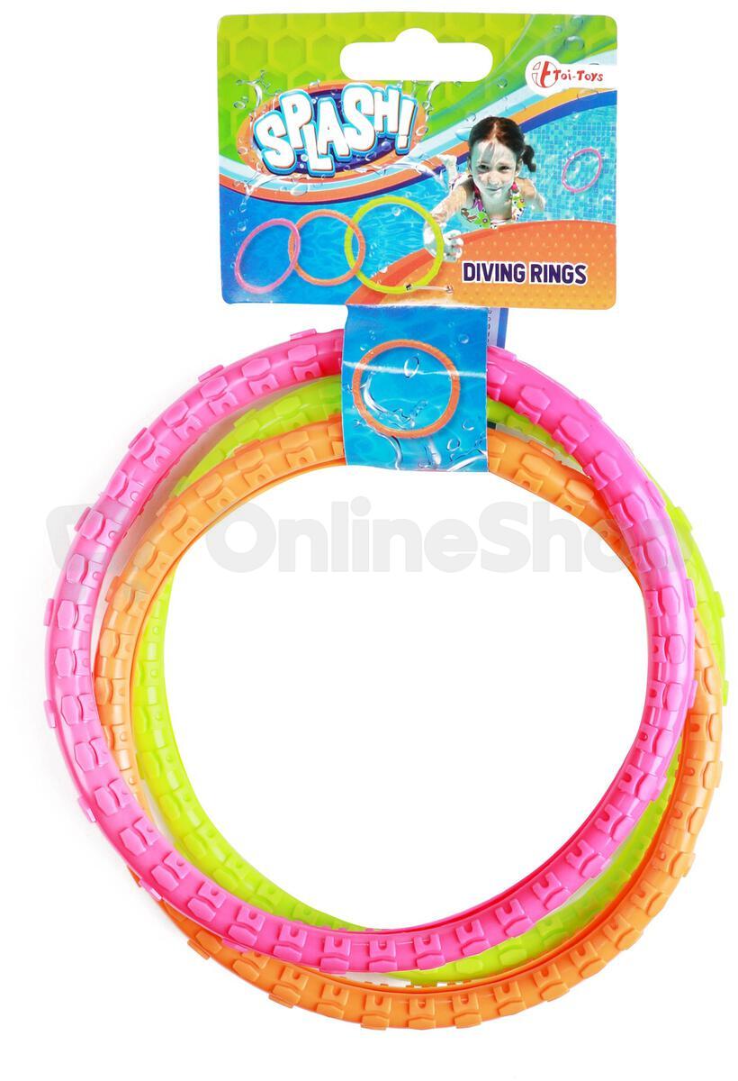 Kroužky do vody Teddies 3ks, plast