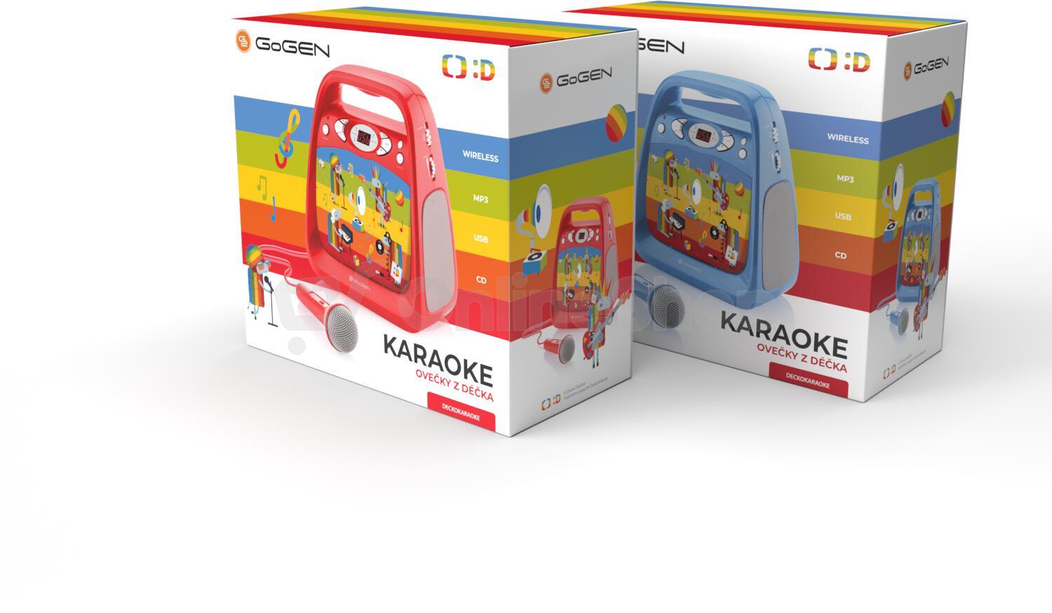 CD přehrávač GoGEN DÉČKO KARAOKE B, modrý