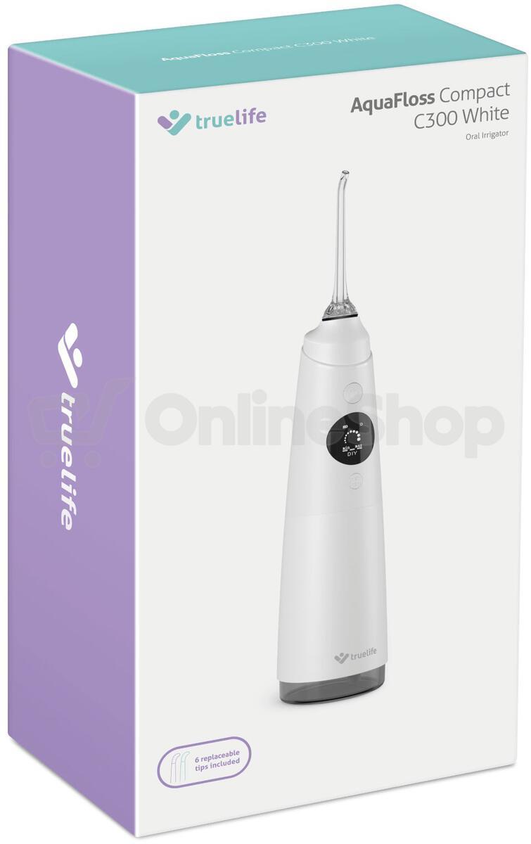 Ústní sprcha Truelife AquaFloss Compact C300, bílá