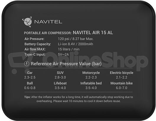 Vzduchový kompresor Navitel AIR 15 AL