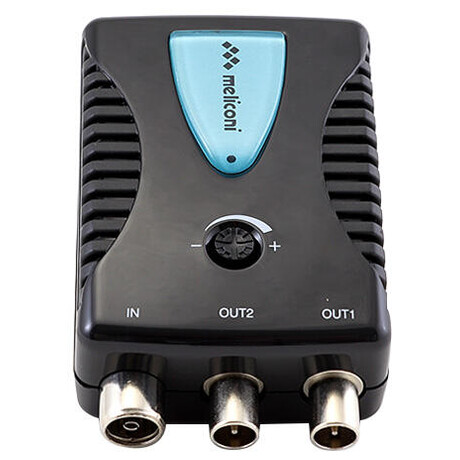 Zesilova signlu Meliconi, 880102, AMP-200 LTE, distribuce do dvou spotebi, LTE filtr, 230 V AC/50 Hz, 3 W