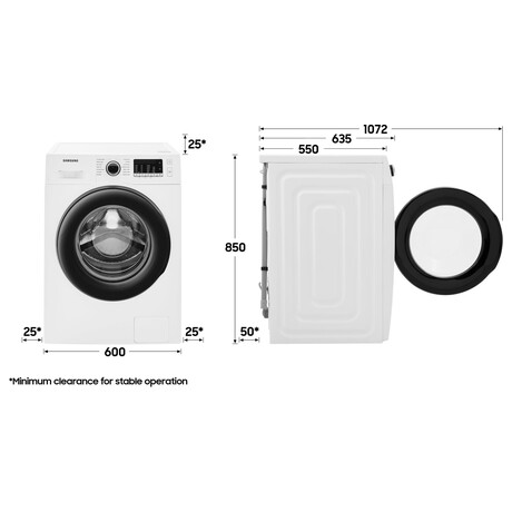 Praka Samsung WW80TA046AEALE