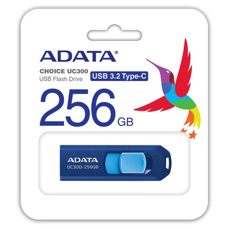 ADATA UC300/256GB/USB 3.2/USB-C/Modr (foto 2)