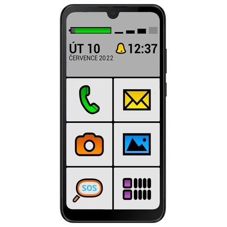 Mobiln telefon Aligator S6100 SENIOR, ern