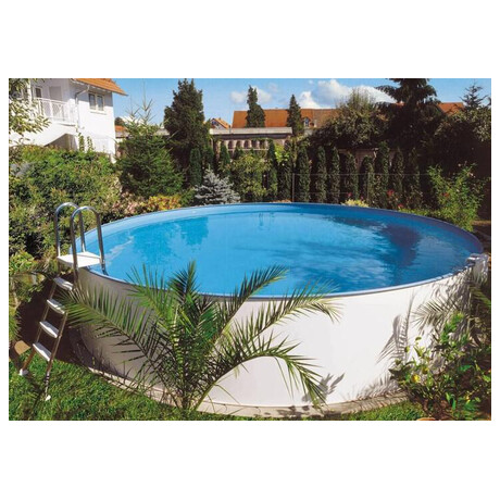 Nadzemn bazn CF 350 x 90 cm, white / blue