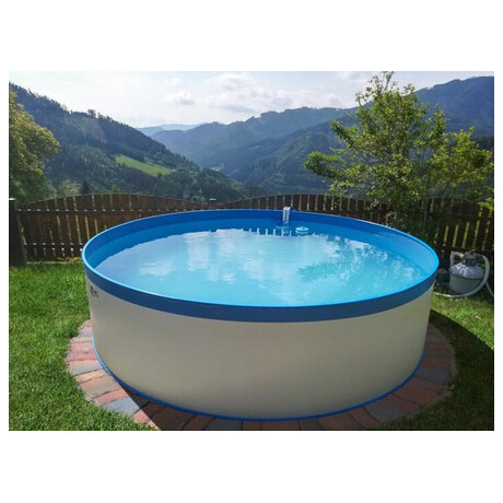 Nadzemn bazn CF 350 x 90 cm, white / blue