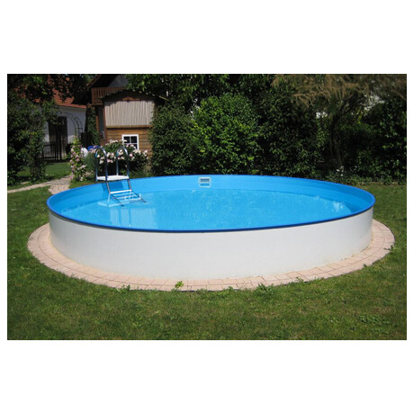 Nadzemn bazn CF 350 x 90 cm, white / blue