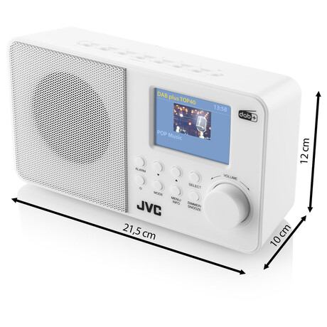 JVC RA-E611W-DAB, bílý (foto 6)