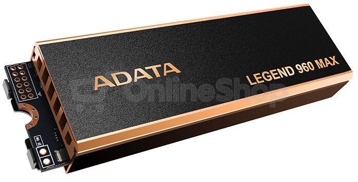 ADATA LEGEND 960 MAX vč. Heatsink 2TB SSD / Interní / PCIe Gen4x4 M.2 2280 / 3D NAND (ALEG-960M-2TCS)