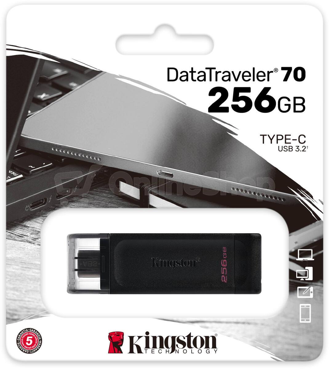 Kingston Flash Disk 256GB DataTraveler DT70 (USB-C) (DT70/256GB)