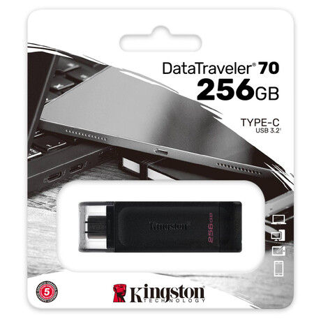 Kingston Flash Disk 256GB DataTraveler DT70 (USB-C) (DT70/256GB)