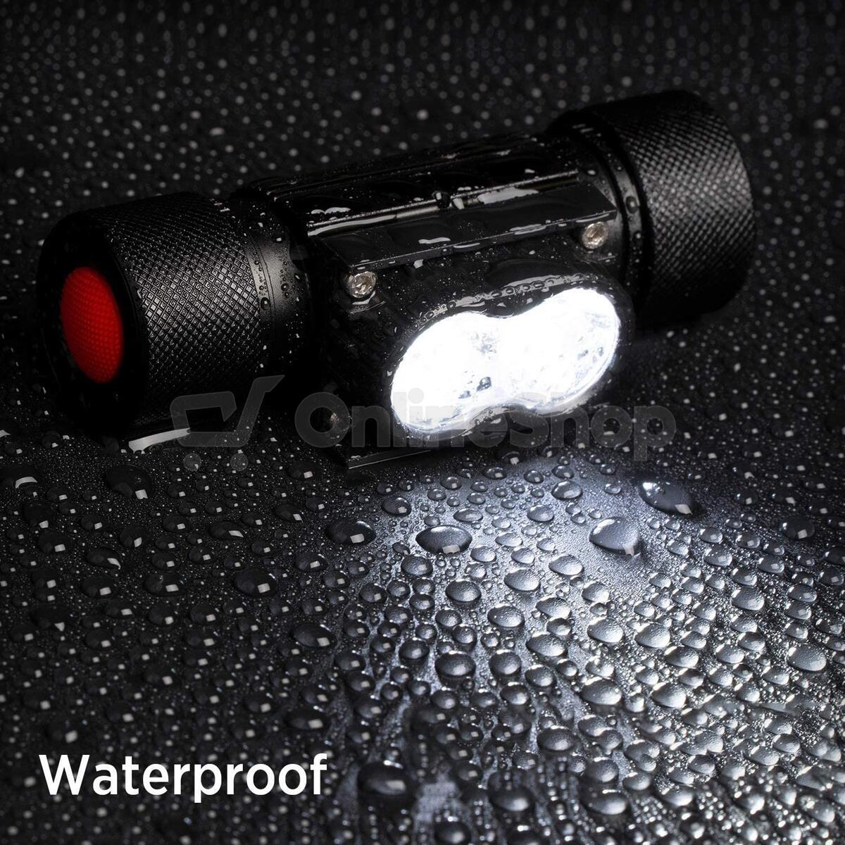 Solight LED čelová nabíjecí svítilna, 650lm, Li-Ion
