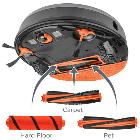 Robotick vysava Concept s mopem 2 v 1 RoboCross Laser VR3115