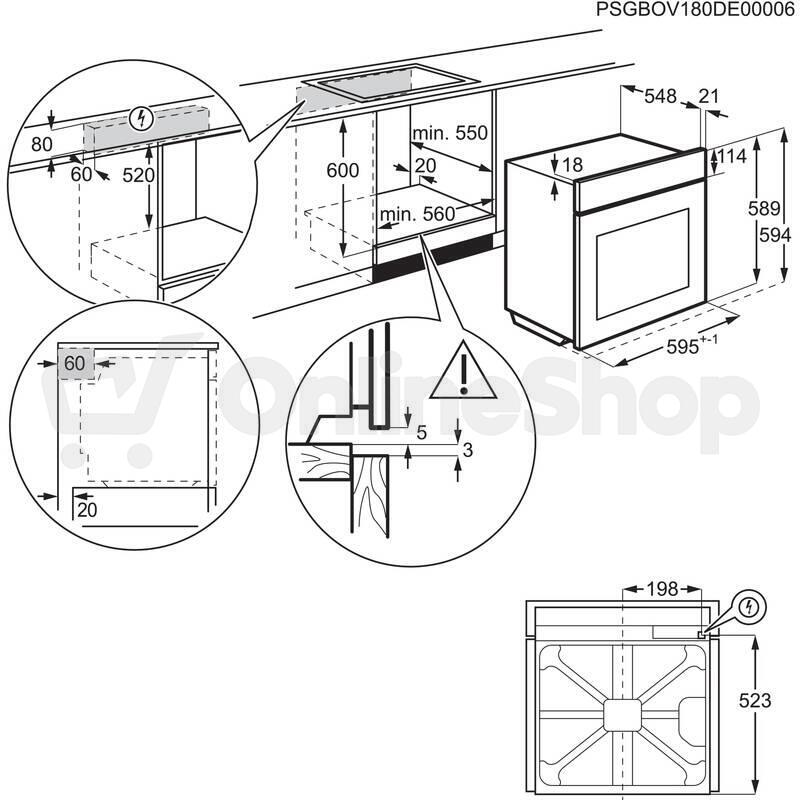 SET Trouba ELECTROLUX EOF3H40TH + Indukční deska Electrolux EIV634