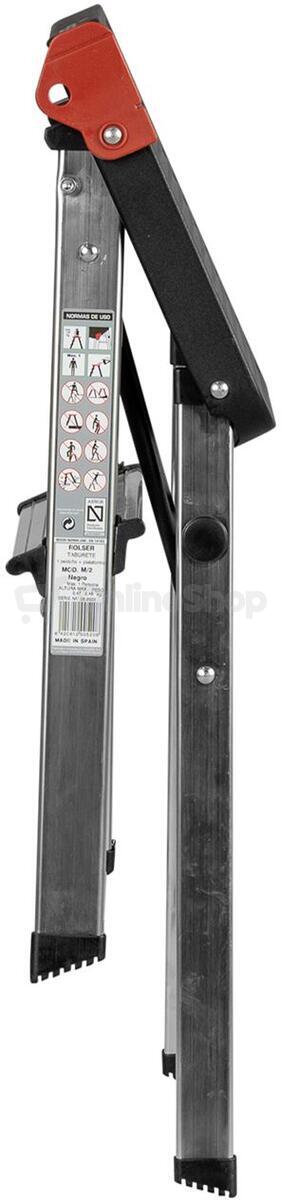 Schůdky Rolser EN131 M2 ALU Taburete, 2 stupně, černé