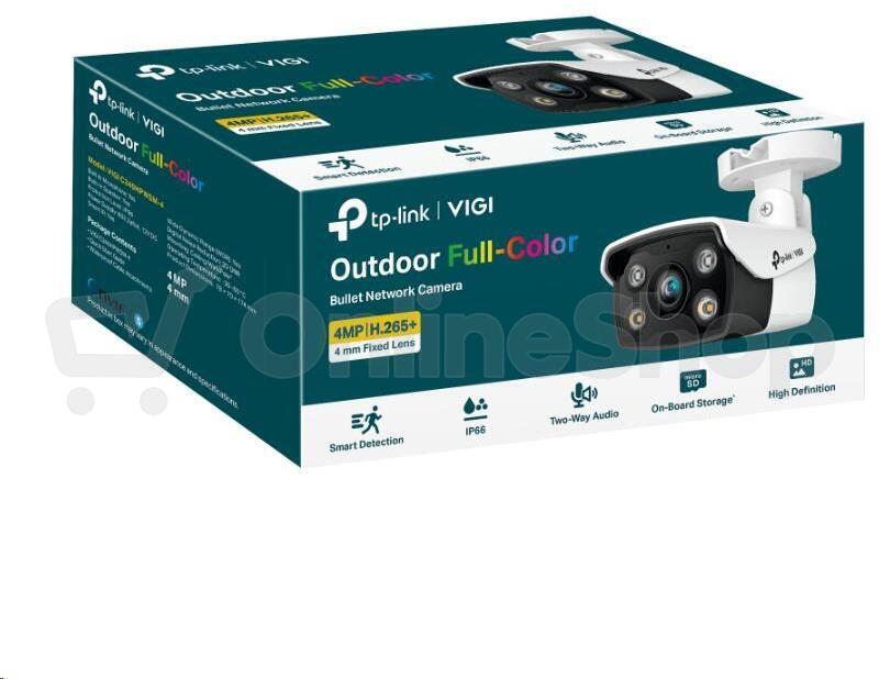 Kamera TP-Link VIGI C340(2.8mm) 4MPx, venkovní, IP Bullet, přísvit 30m