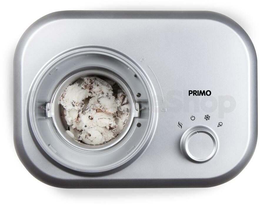 Zmrzlinovač s kompresorem - stříbrný - PRIMO PR406IM