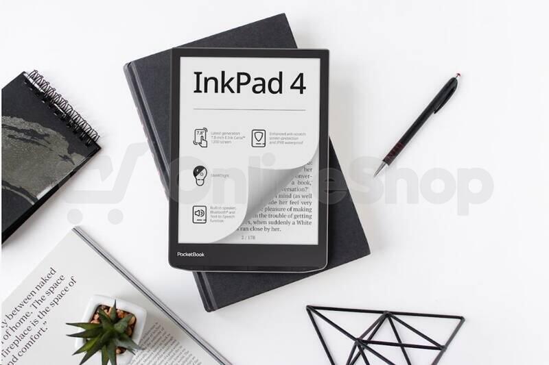 Čtečka knih PocketBook 743G Inkpad 4, stříbrná