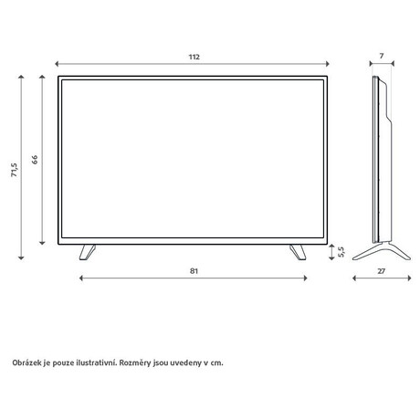 Televize GoGEN TVU 50X350 GWEB