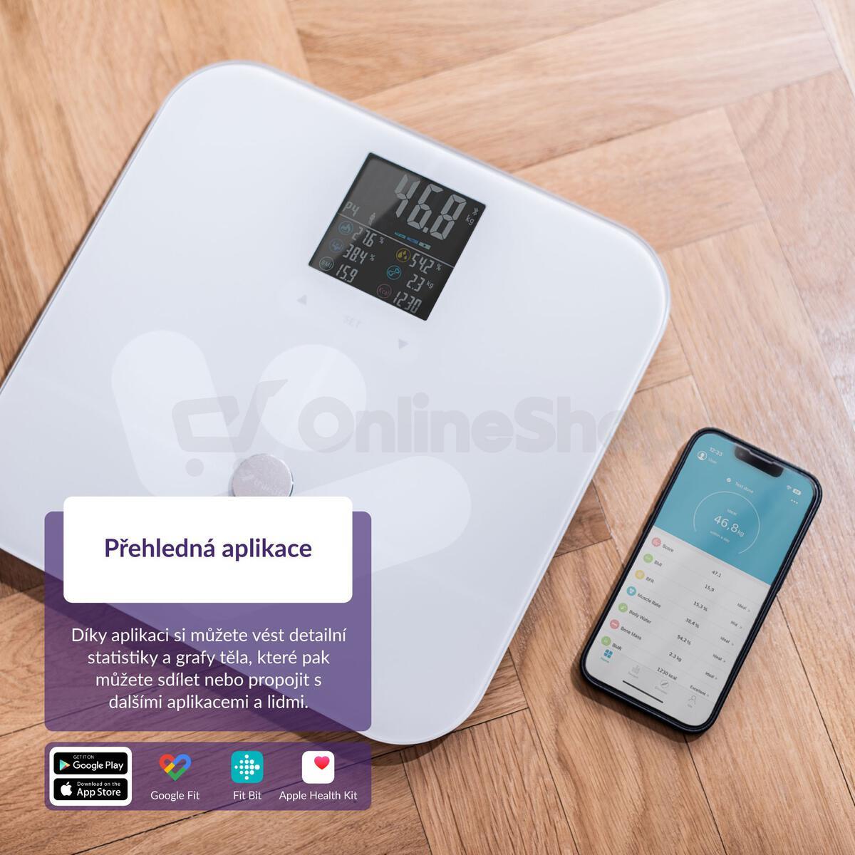 Osobní váha TrueLife FitScale W7 BT White