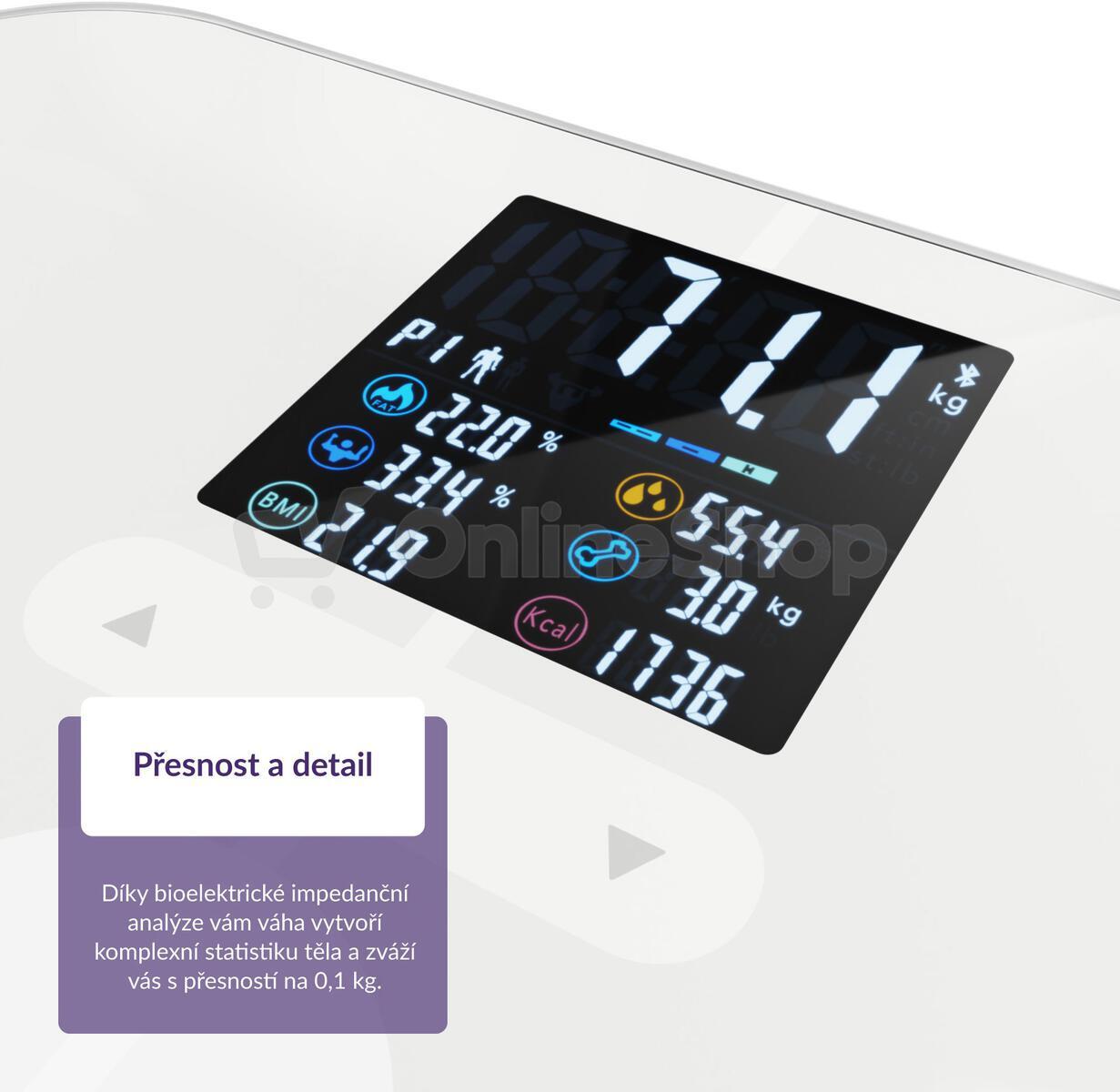 Osobní váha TrueLife FitScale W7 BT White