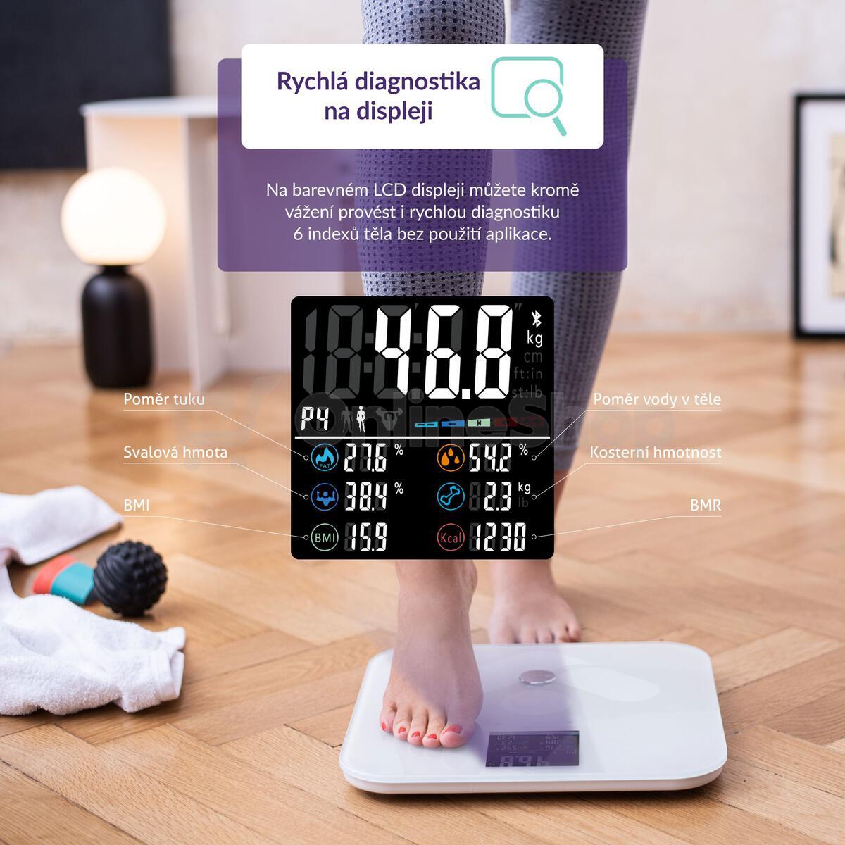 Osobní váha TrueLife FitScale W7 BT White
