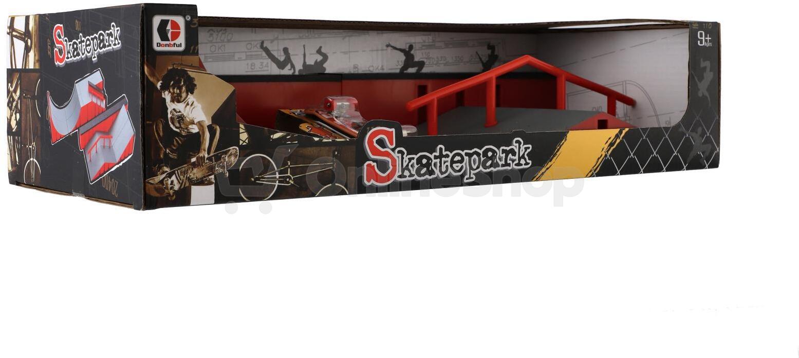 Skatepark Teddies skateboard prstový, plast