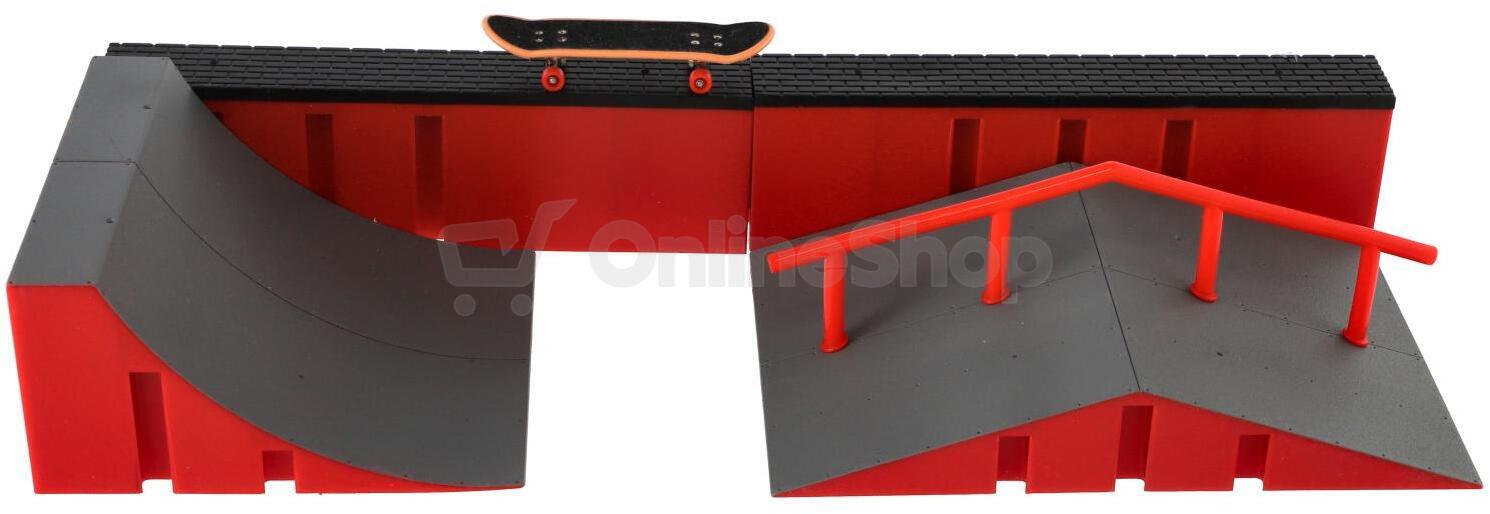 Skatepark Teddies skateboard prstový, plast