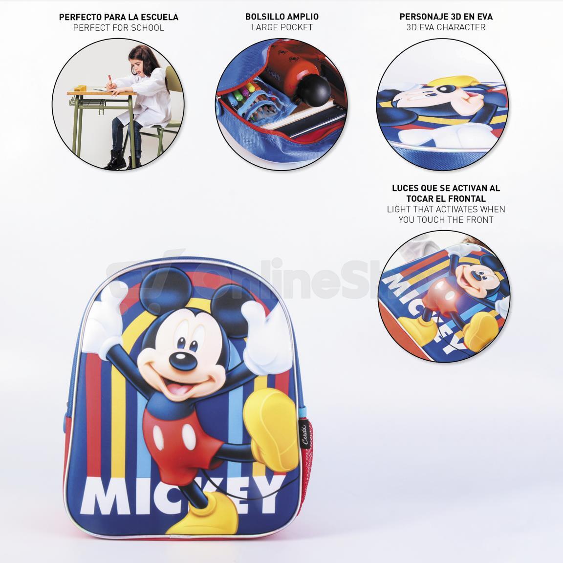 Dětský batoh Artesania Cerda 3D LIGHTS MICKEY
