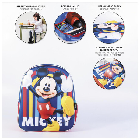 Dtsk batoh Artesania Cerda 3D LIGHTS MICKEY