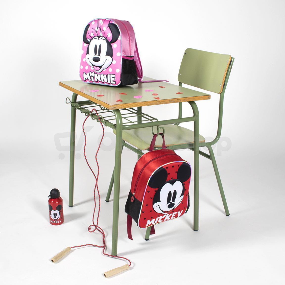 Dětský batoh Artesania Cerda 3D CON ACCESORIOS MICKEY + láhev 500 ml