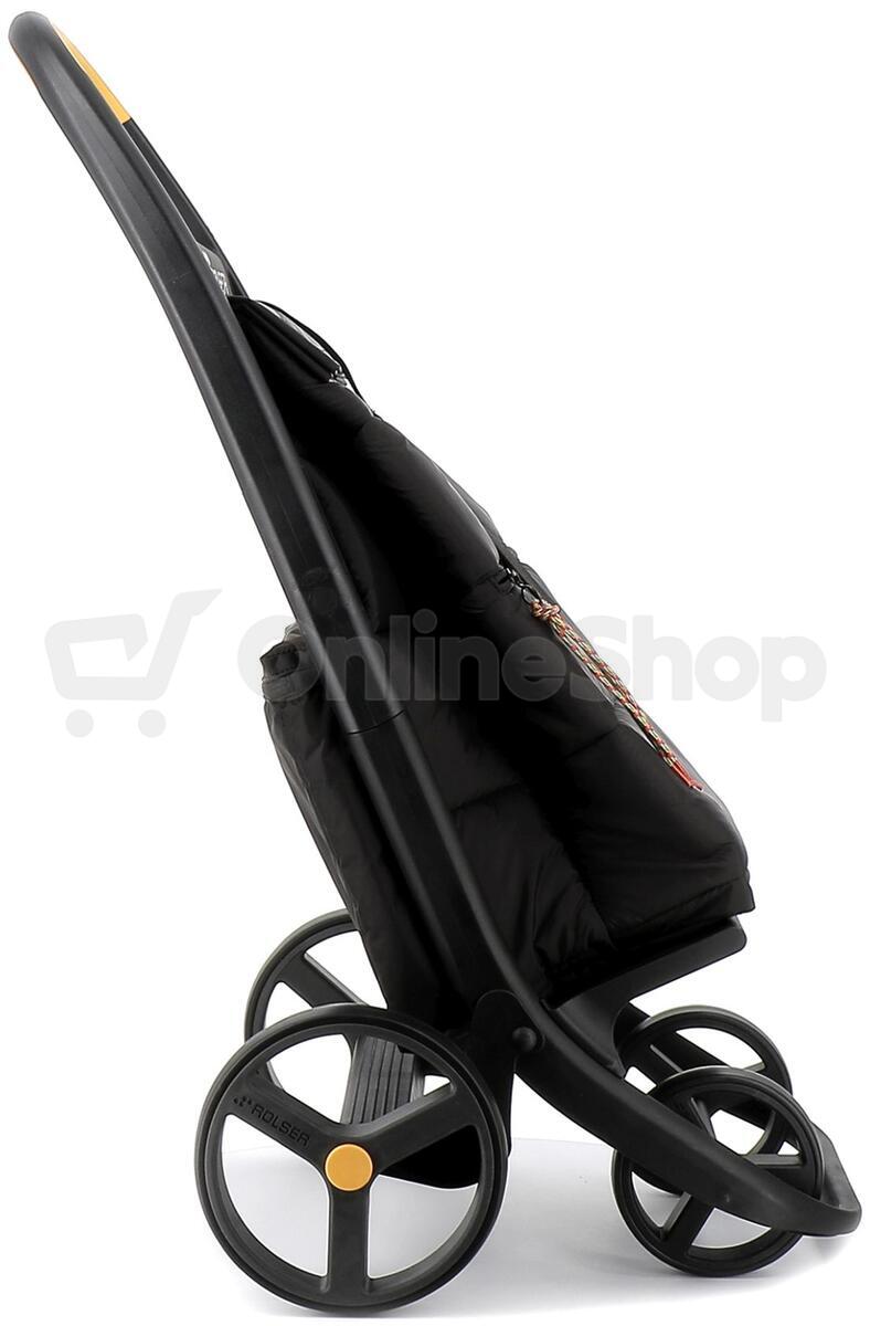Rolser Clec Termo Polar 8 Plus, nákupní taška na kolečkách, černá