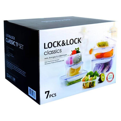 Lock&lock dZA NA POTRAVINY SET 7KS