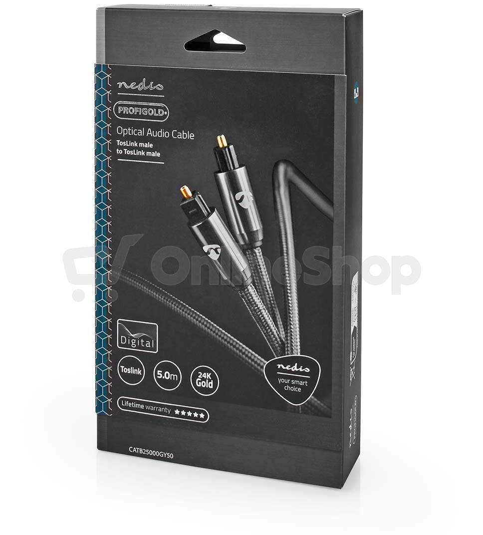 Optický audio kabel NEDIS CATB25000GY50