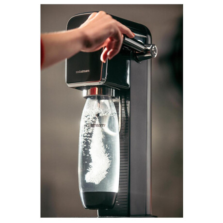 SET Vrobnk sody SodaStream Art Black + Nhradn lhev SodaStream FUSE 2x1l, ern + Sirup Sodastream Pepsi 440 ml + 7UP 440 ml + Mirinda 440 ml