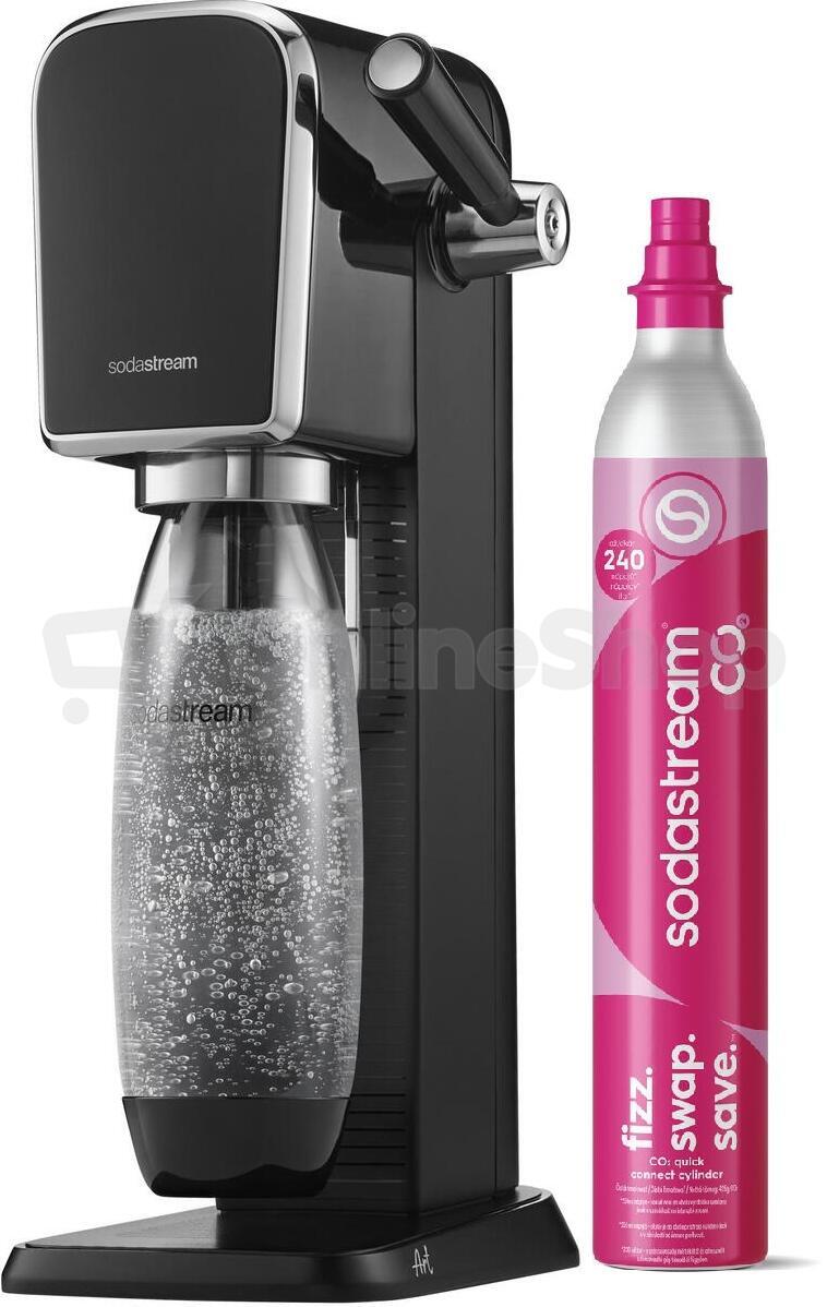 SET Výrobník Art Black + Bombička CQC SodaStream
