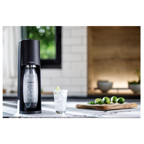 SET Vrobnk sody SodaStream Terra Black + Sirup Sodastream Pepsi 440 ml + Sirup Sodastream Mirinda 440 ml + Sirup Sodastream 7UP 440 ml