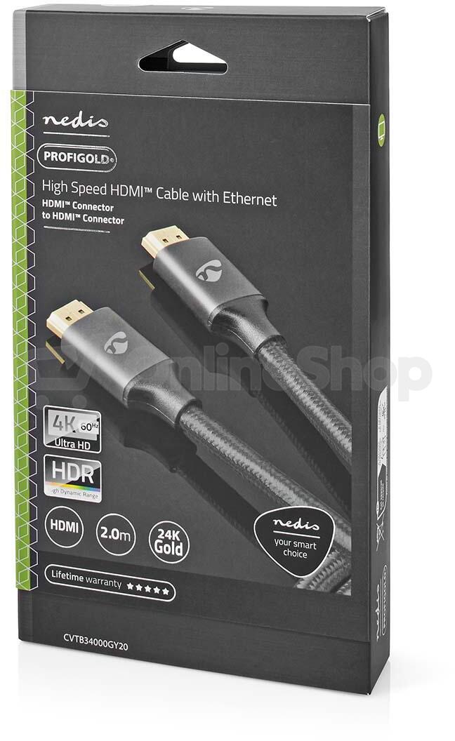 High Speed HDMI™ kabel s Ethernetem NEDIS CVTB34000GY20