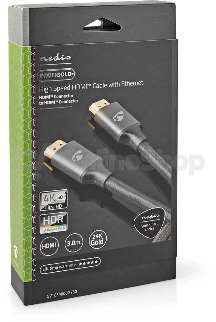 High Speed HDMI™ kabel s Ethernetem NEDIS CVTB34000GY30