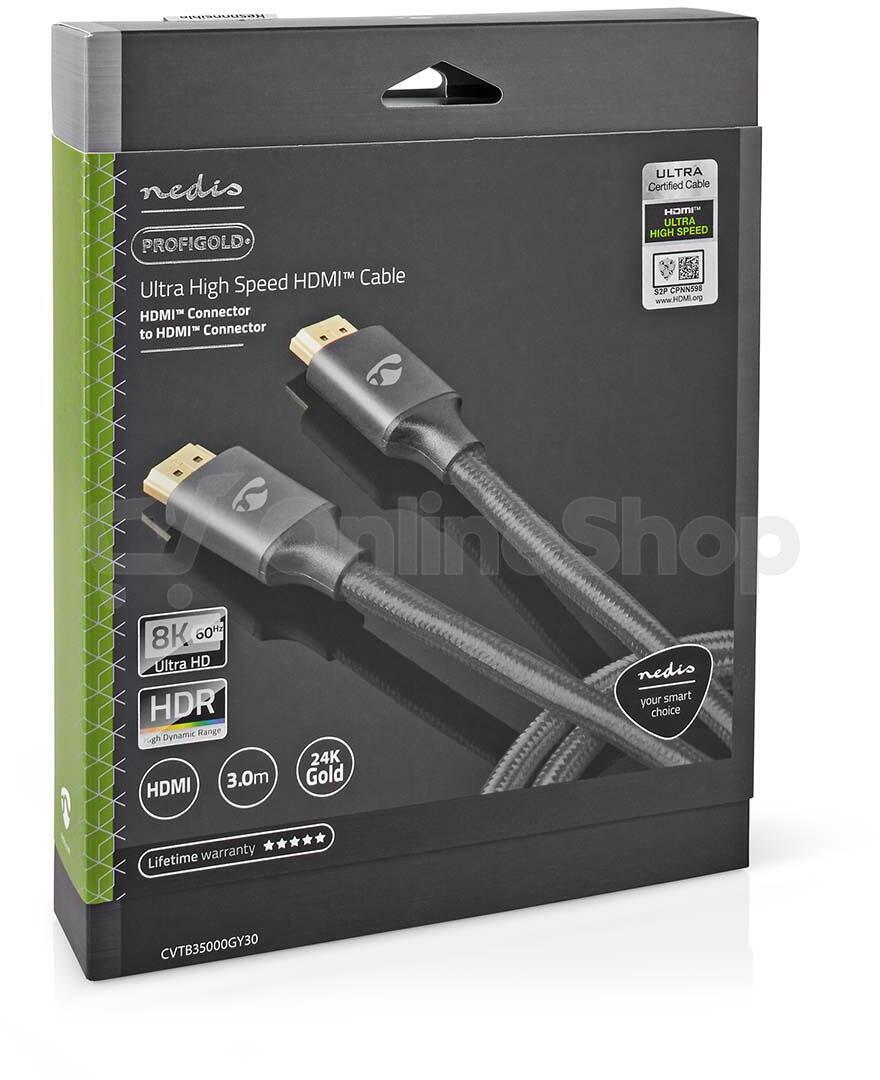 Ultra High Speed HDMI™ Kabel NEDIS CVTB35000GY30