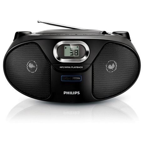 Radiopřijímač Philips AZ385 s CD - Philips AZ385 s&nbsp;CD (foto 1)