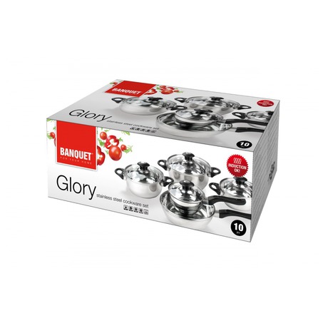 BANQUET Sada nerezovho ndob GLORY, 10 ks (48HF126510GL)