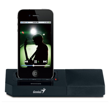 Dokovací reproduktor Genius SP-i500 pro iPhone/iPod - černý - Genius SP-i500 pro iPhone/iPod -&nbsp;černý (foto 8)