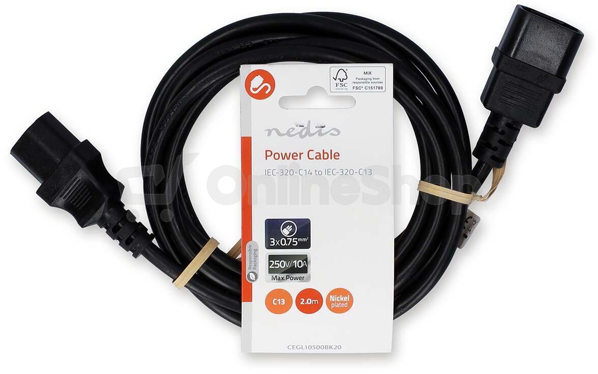 Napájecí kabel NEDIS CEGL10500BK20