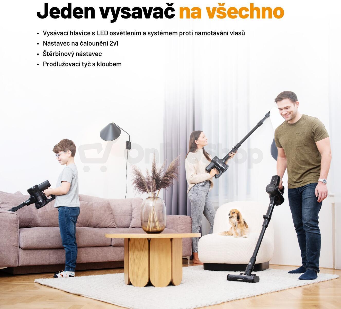 Tyčový vysavač Lauben Stick Vacuum 2in1 Pet Plus 400BC