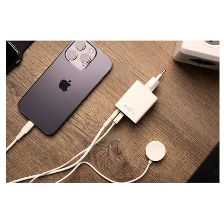 Sov nabjeka FIXED Mini s USB-C a USB vstupem, podpora PD, 45W, bl