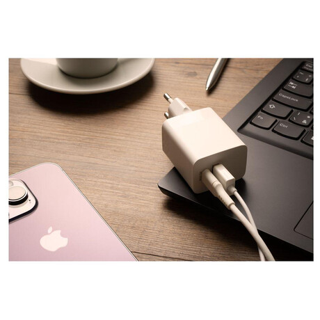 Sov nabjeka FIXED Mini s USB-C a USB vstupem, podpora PD, 45W, bl