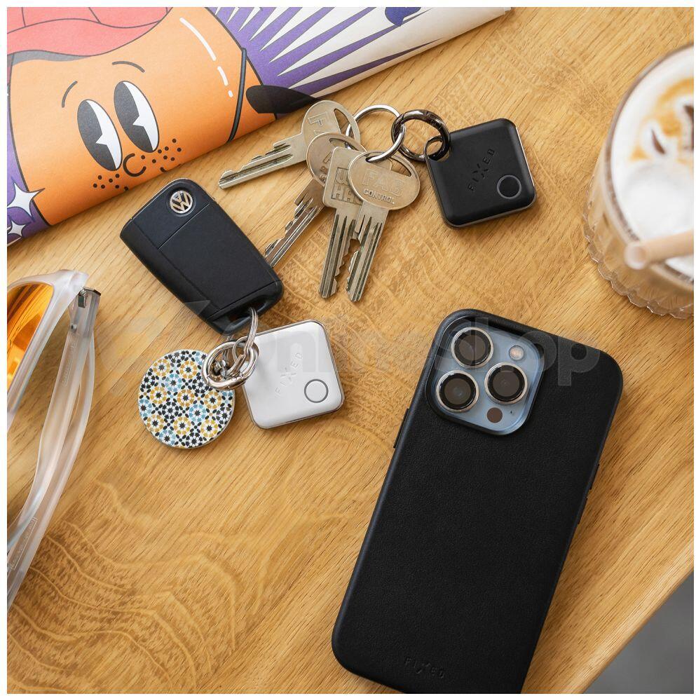 Smart tracker FIXED Tag s podporou Find My, černý