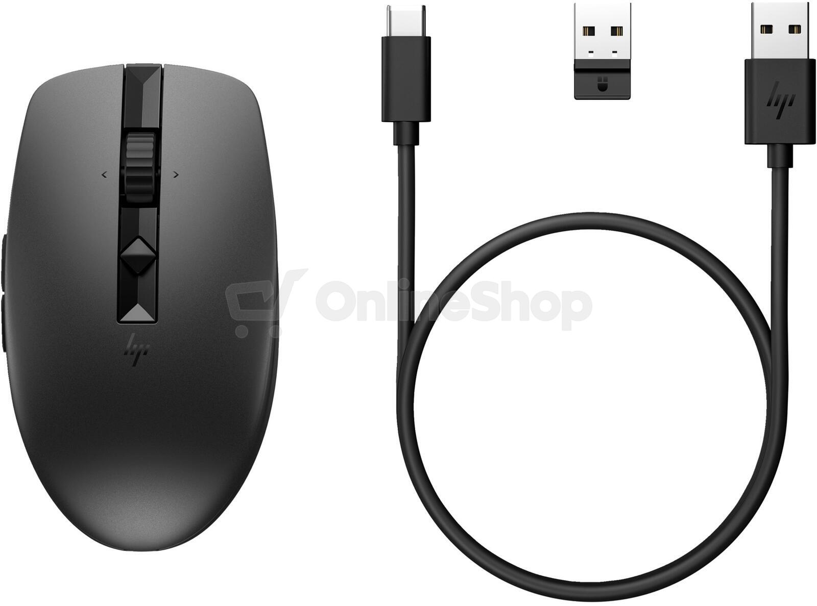 HP 715/Kancelářská/Optická/3 000 DPI/USB+BT/Černá (6E6F0AA#ABB)