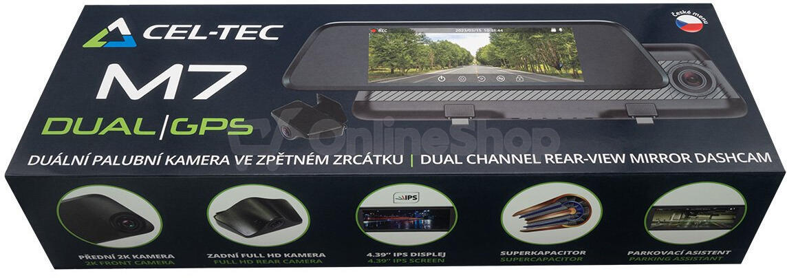 Autokamera CEL-TEC M7 Dual GPS